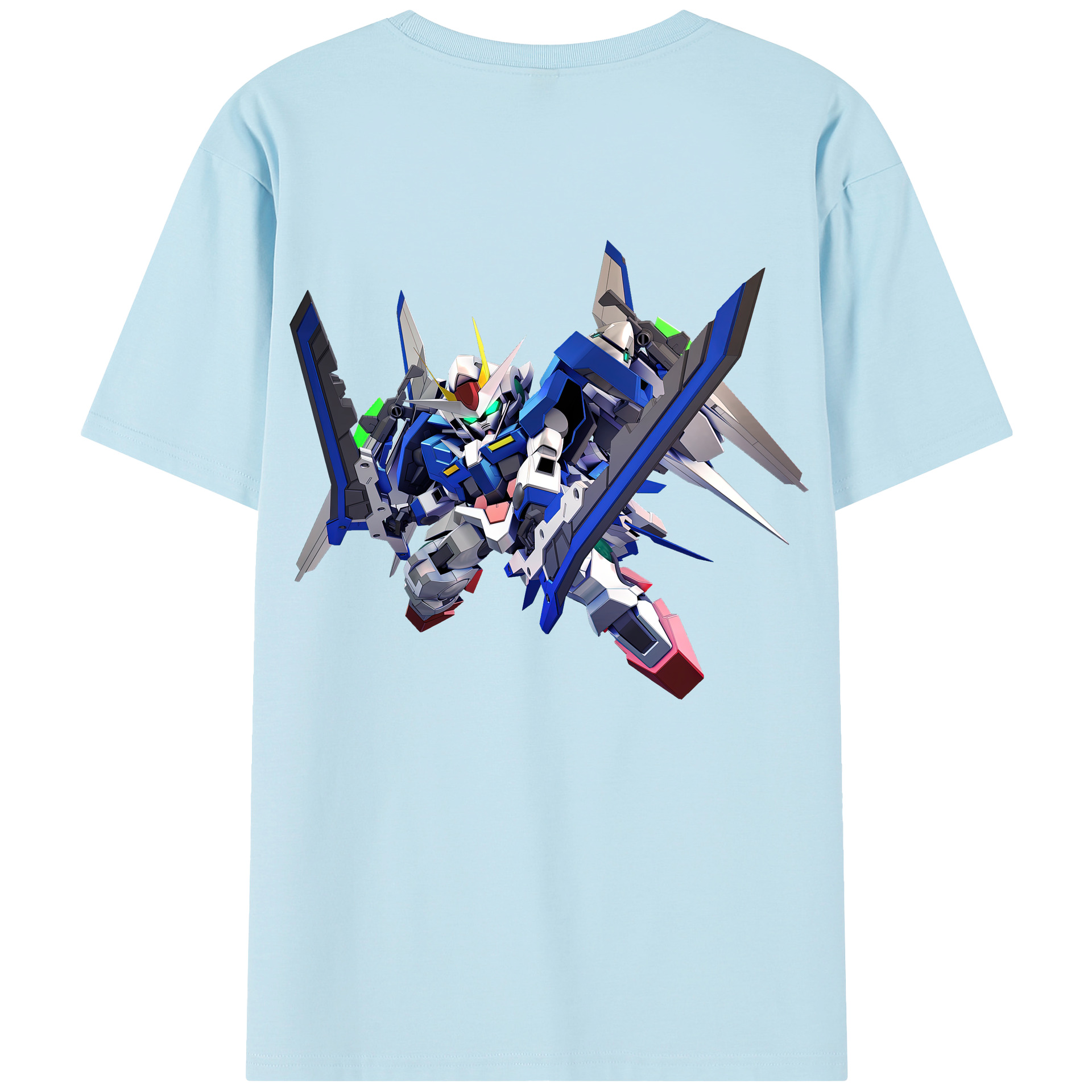 （画像用） 機動戦士ガンダム Mobile Suit Gundam 綿100％半袖Tシャツ（背面プリント）